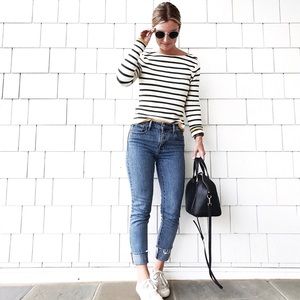 Anthropologie striped long sleeve shirt